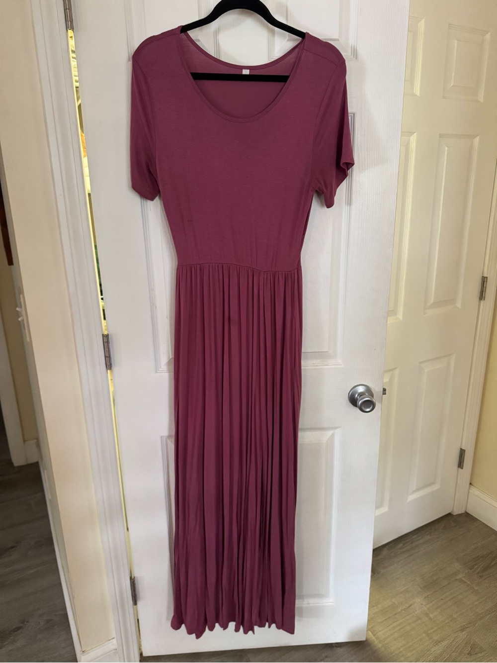 Women’s Mauve Short-Sleeve Maxi Dress